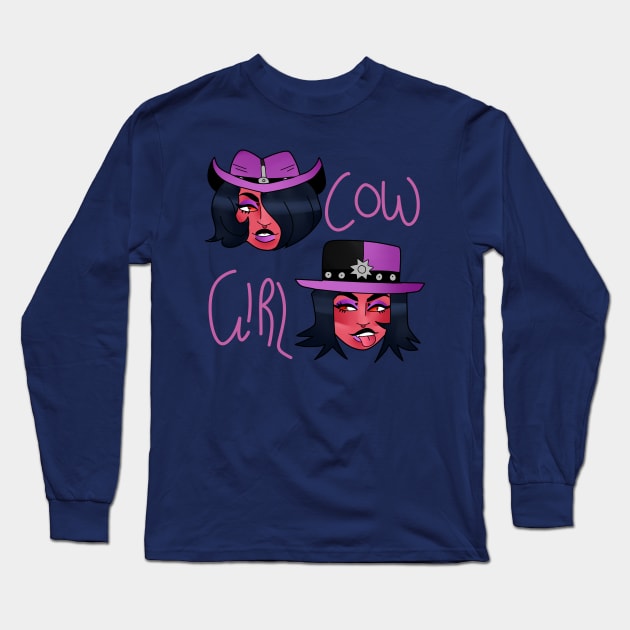 COWGIRL - NISHA THE LAWBRINGER Long Sleeve T-Shirt by finallycowboys